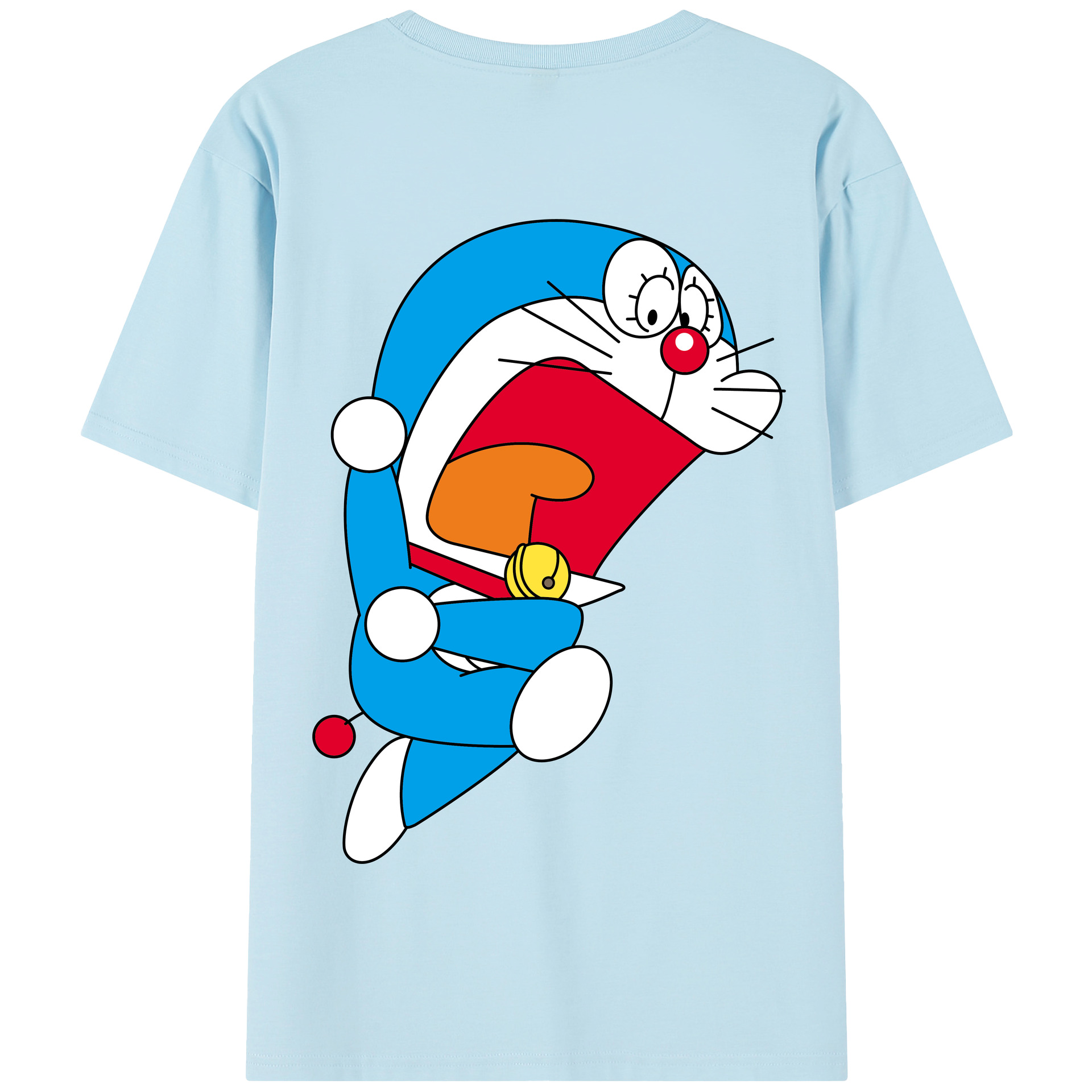 （画像用） ドラえもん Doraemon 綿100％半袖Tシャツ（背面プリント）